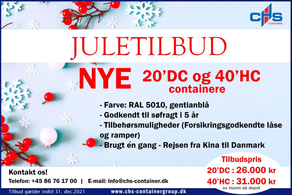 20'DC og 40'HC Containere